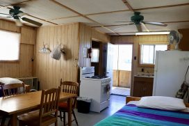 Kitchen Area and Entry Way in Cabin